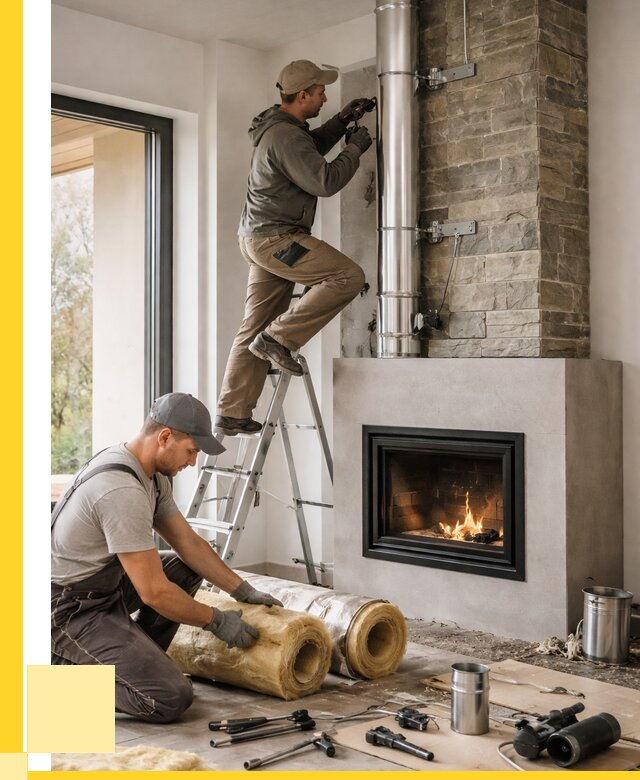 Монтаж дымоходов для каминов в Дагестанских Огнях от 15485 р. ЭриданДгс