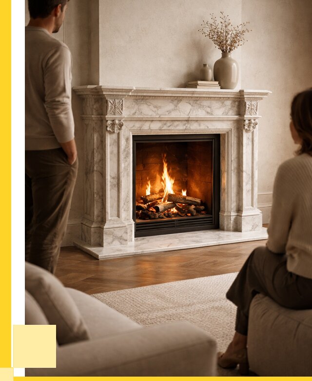 Мраморные камины под ключ в Дагестанских Огнях от 258075 р. | ЭриданДгс