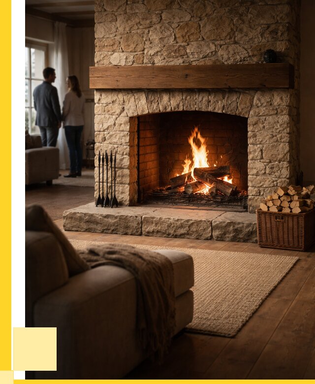 Открытые камины под ключ в Дагестанских Огнях от 154845 р. ЭриданДгс