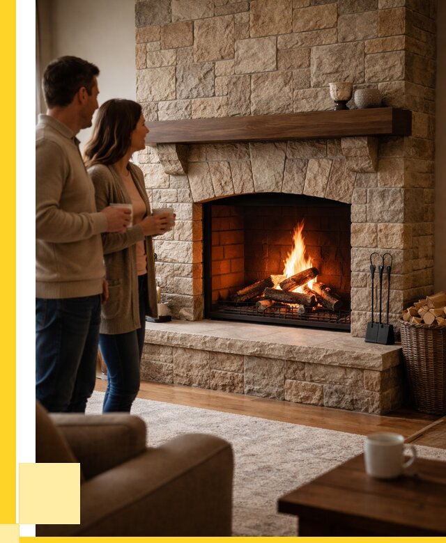 Каменные камины на заказ в Дагестанских Огнях от 185814 р. | ЭриданДгс