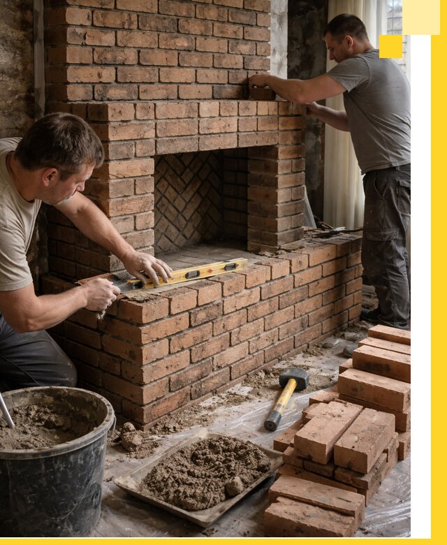 Изготовление и установка кирпичных каминов в Дагестанских Огнях