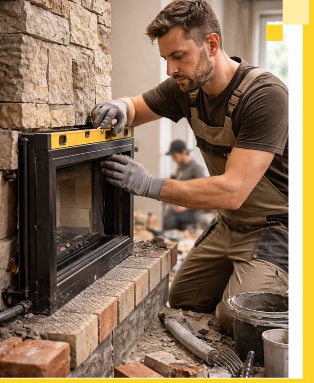 Дровяные камины под ключ в Дагестанских Огнях: монтаж, обустройство