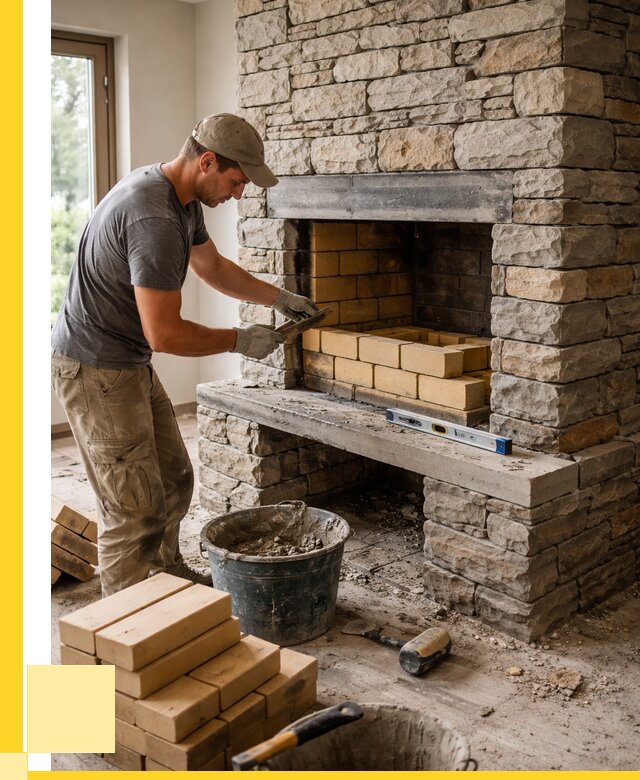 Кладка каминов и камина в Дагестанских Огнях от 25808 р. ЭриданДгс