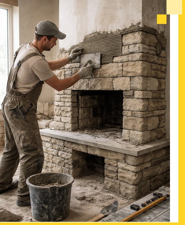 Строительство каминов под ключ в Дагестанских Огнях от проектирования до монтажа