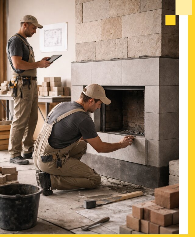 Индивидуальные проекты каминов и каминных систем в Дагестанских Огнях