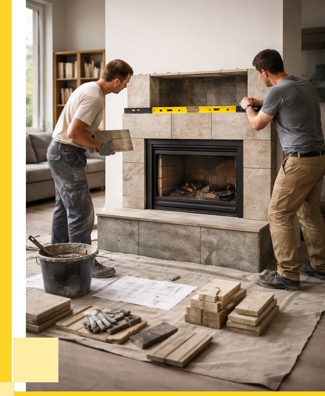 Монтаж каминов и установка в Дагестанских Огнях от 46454 р. | ЭриданДгс