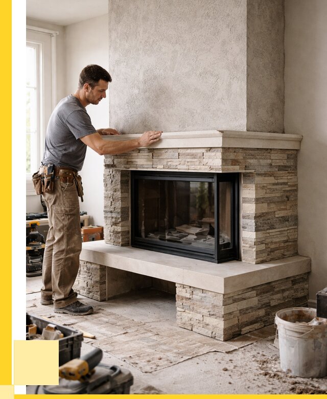 Изготовление каминов под ключ в Дагестанских Огнях от 154845 р. | ЭриданДгс