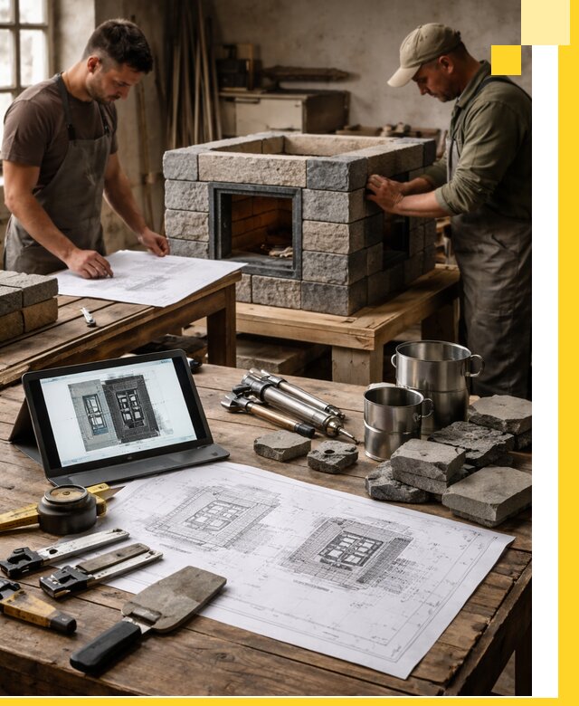 Разработка проектов печей с согласованием и монтажом в Дагестанских Огнях