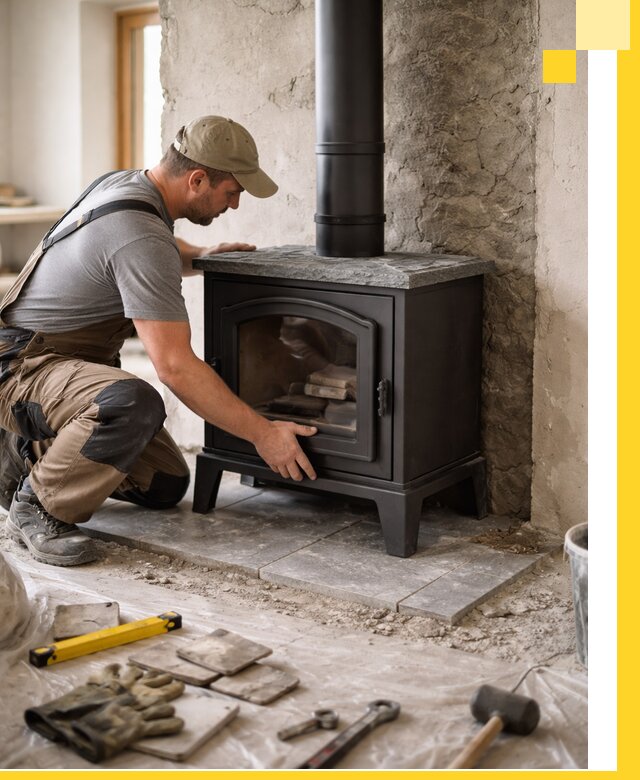 Профессиональный монтаж печей и каминов в Дагестанских Огнях под ключ