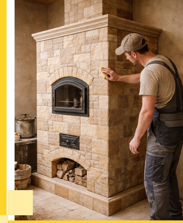 Облицовка печей в Дагестанских Огнях от 4645 р. под ключ | ЭриданДгс