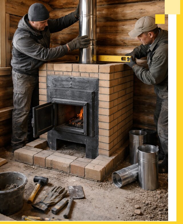 Проектирование, изготовление и установка банных печей в Дагестанских Огнях