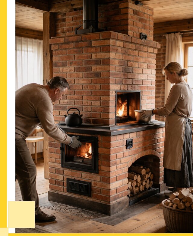 Печи для загородного дома под ключ в Дагестанских Огнях от 82584 р. | ЭриданДгс