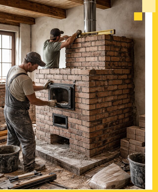 Печи для загородного дома под ключ в Дагестанских Огнях — монтаж и сервис