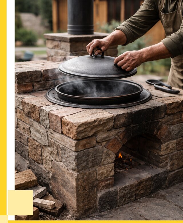 Печи для казана в Дагестанских Огнях по цене от 18581 р. | ЭриданДгс