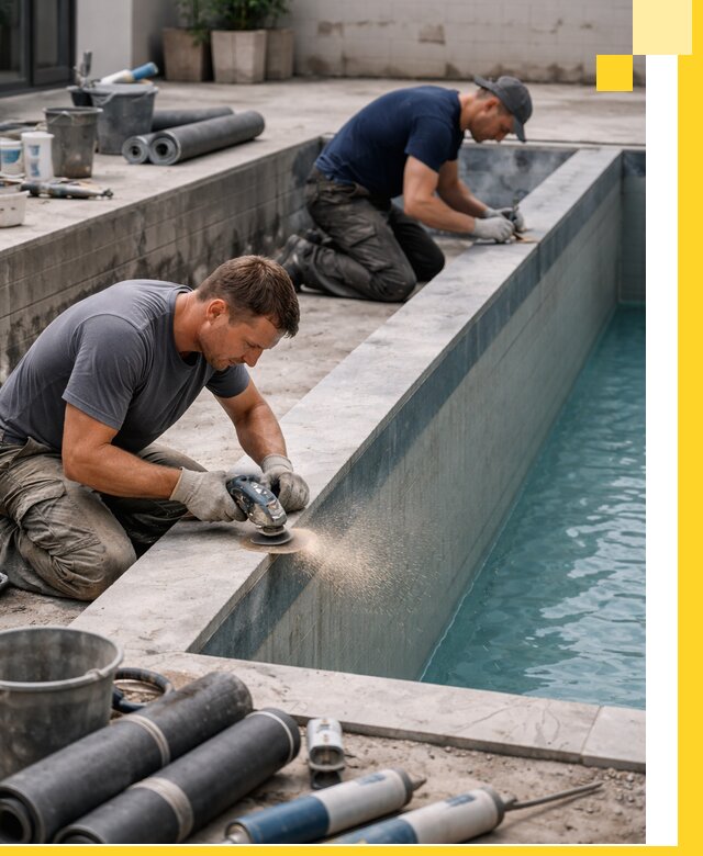 Профессиональный ремонт бассейнов под ключ в Дагестанских Огнях