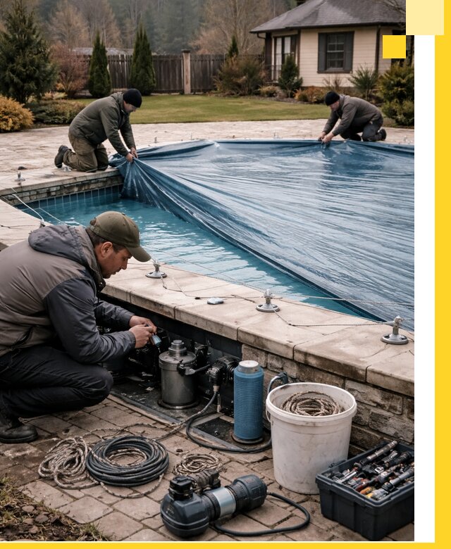 Консервация бассейнов в Дагестанских Огнях: подготовка к длительному хранению