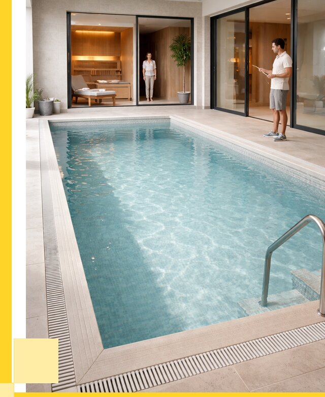 Отделка бассейна пленкой ПВХ в Дагестанских Огнях от 3613 р. - ЭриданДгс