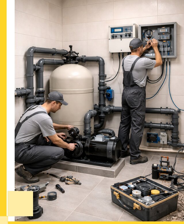 Монтаж оборудования для бассейнов в Дагестанских Огнях от 41292 р. | ЭриданДгс