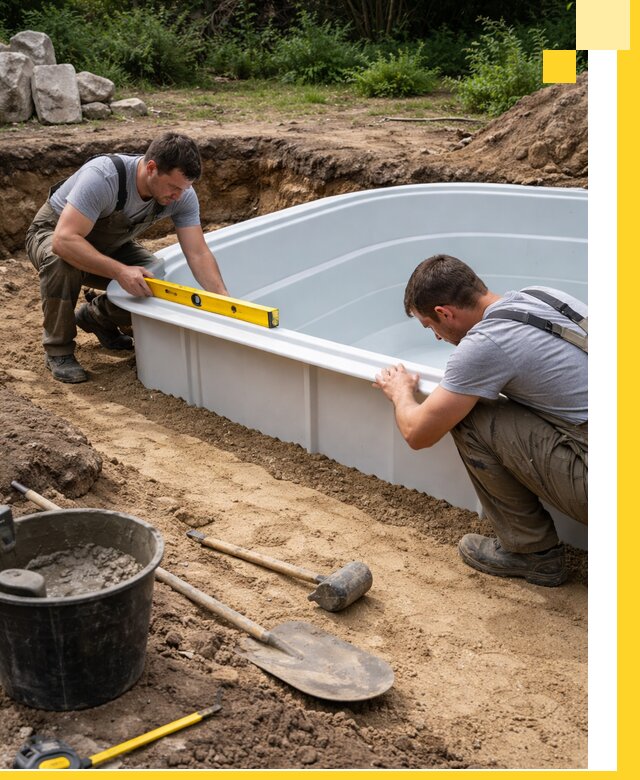 Производство и установка пластиковых бассейнов в Дагестанских Огнях под ключ