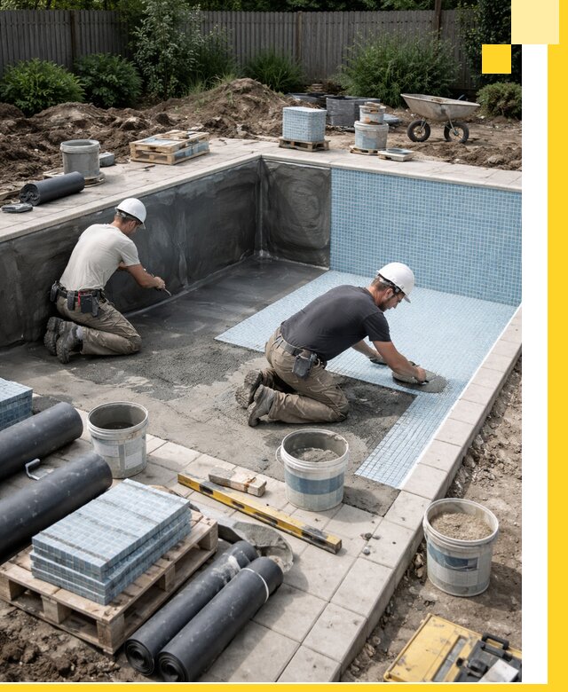 Проектирование и строительство стационарных бассейнов в Дагестанских Огнях