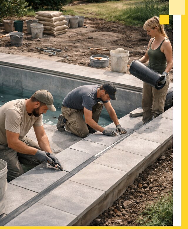 Строительство и монтаж уличных бассейнов под ключ в Дагестанских Огнях