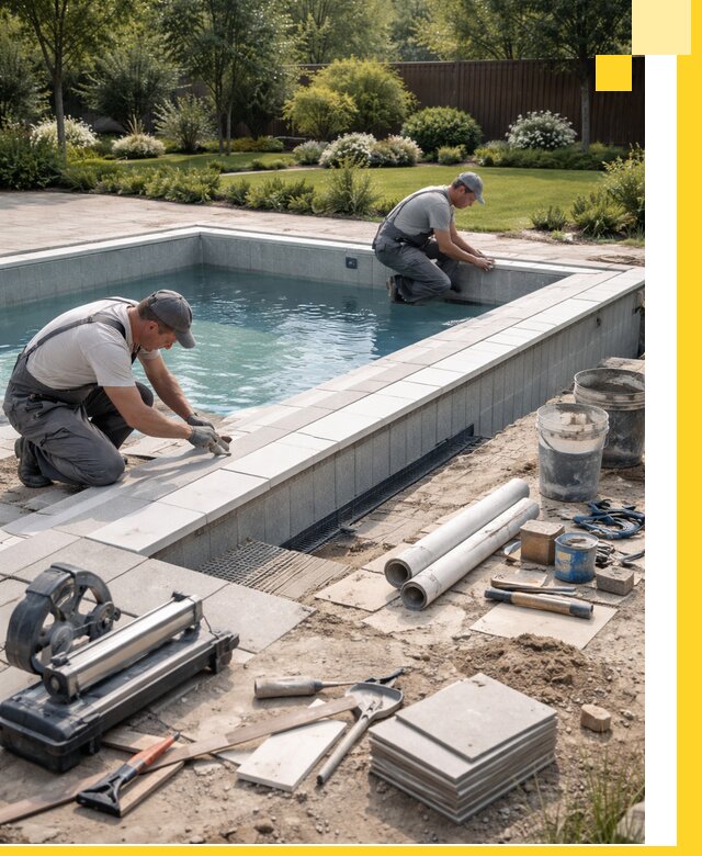 Строительство открытых бассейнов под ключ в Дагестанских Огнях профессионально