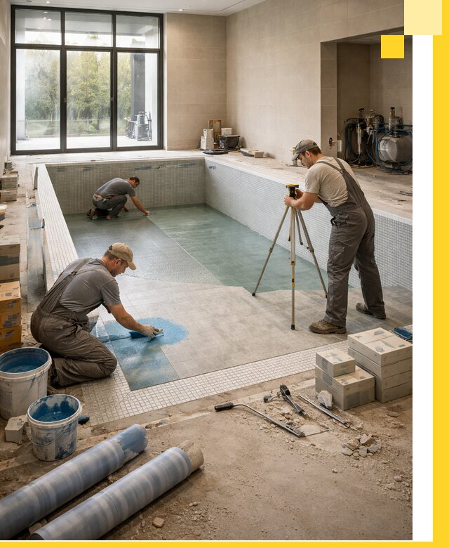 Проект и строительство закрытых бассейнов в Дагестанских Огнях под ключ