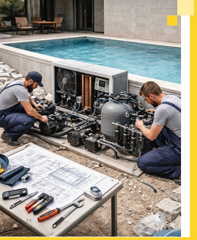 Проектирование и монтаж бассейнов с подогревом в Дагестанских Огнях