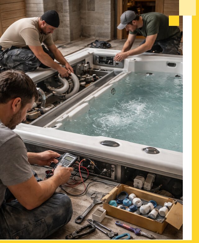 Гидромассажные бассейны под ключ в Дагестанских Огнях, дизайн и монтаж