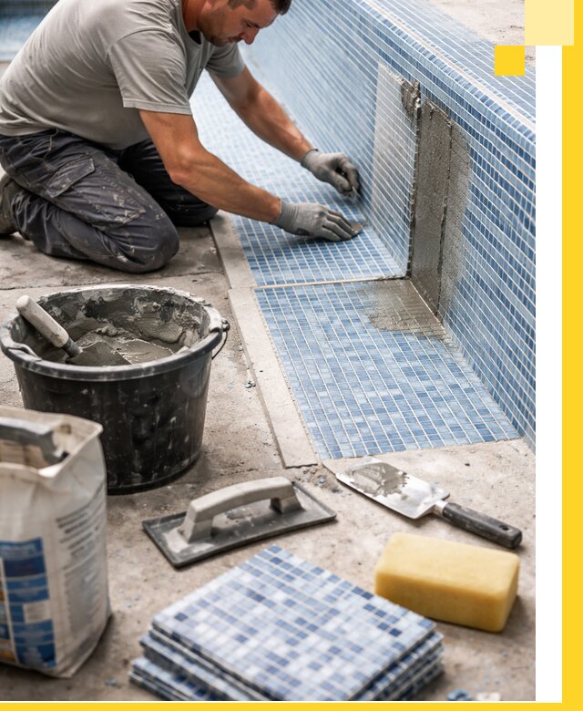 Укладка и ремонт мозаики для бассейнов под ключ в Дагестанских Огнях