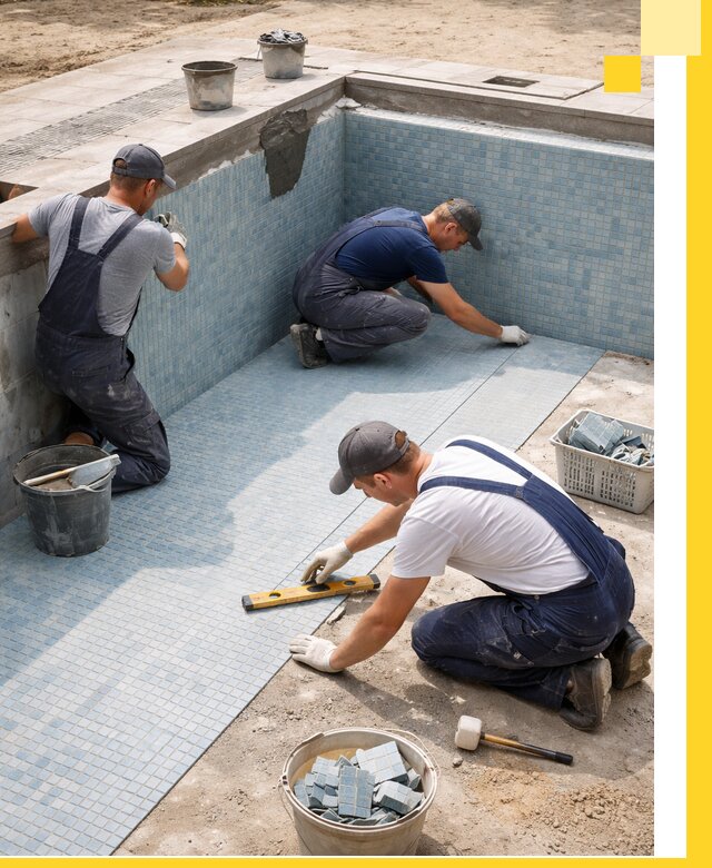 Укладка и установка плитки для бассейнов под ключ в Дагестанских Огнях