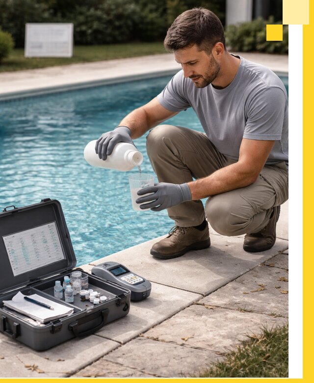 Профессиональная дезинфекция воды в бассейне в Дагестанских Огнях