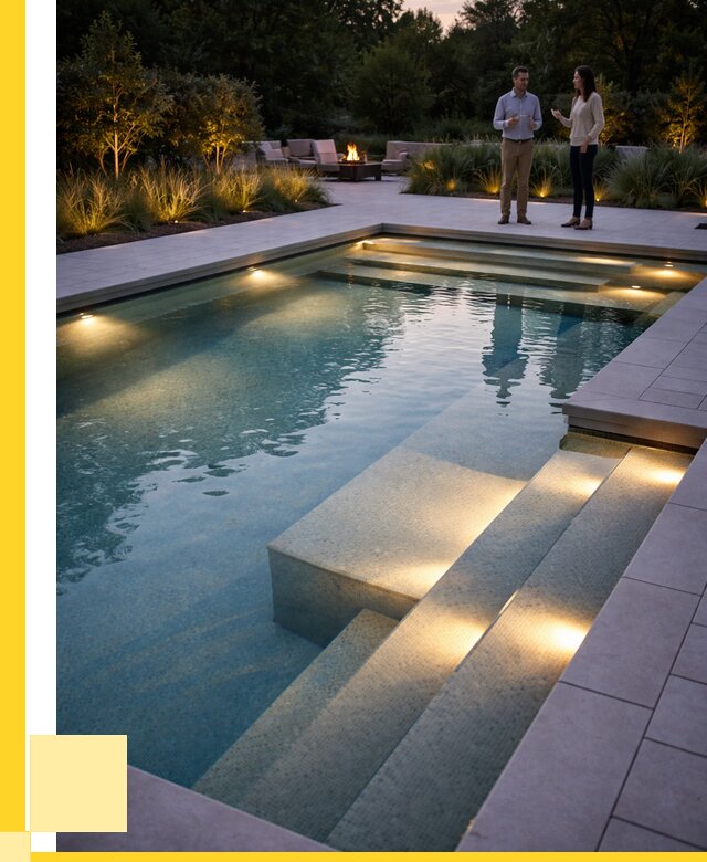 Освещение бассейнов в Дагестанских Огнях под ключ от 25808 р. | ЭриданДгс