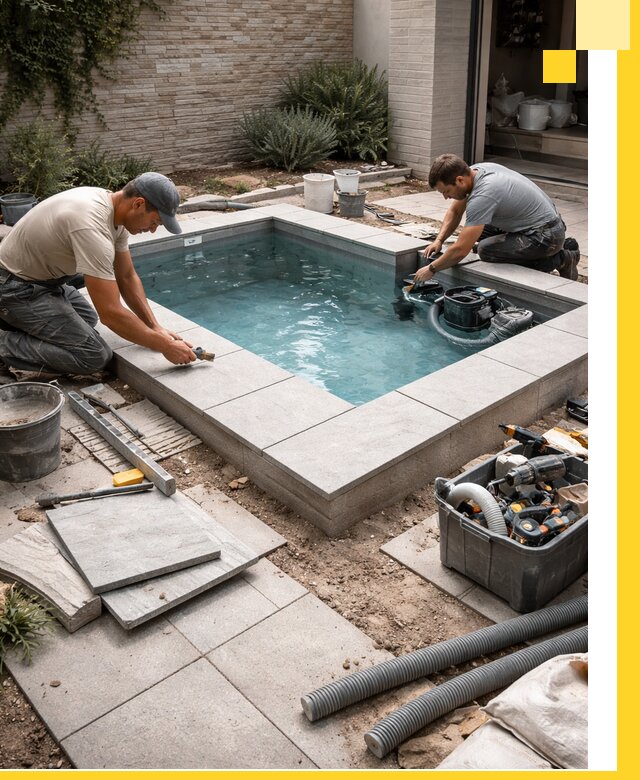 Мини бассейны под ключ в Дагестанских Огнях, дизайн и установка