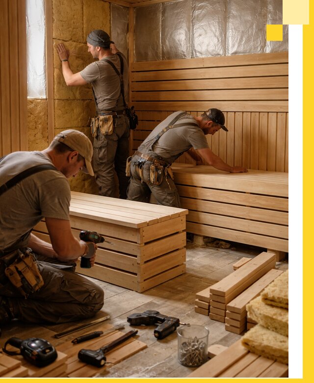 Профессиональное строительство саун под ключ в Дагестанских Огнях