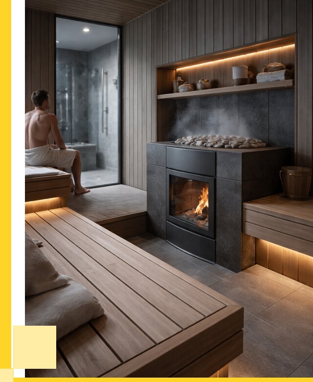 Проект сауны в частном доме в Дагестанских Огнях от 36131 р. | ЭриданДгс