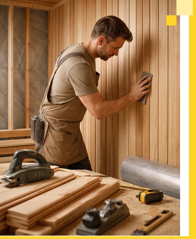 Профессиональная отделка саун и парных под ключ в Дагестанских Огнях