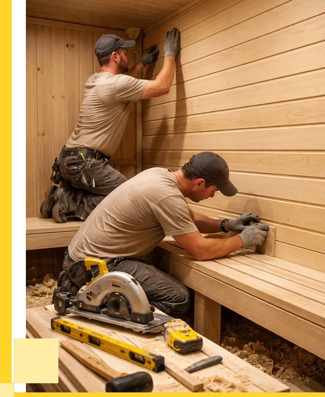 Обшивка саун вагонкой в Дагестанских Огнях от 2581 р. | ЭриданДгс