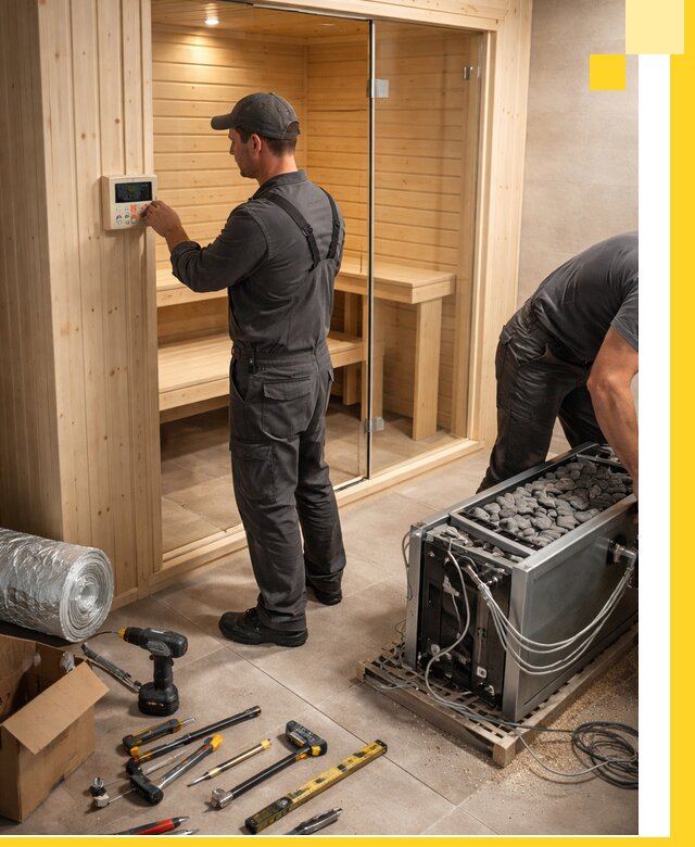 Поставка, установка и монтаж электрических саун в Дагестанских Огнях