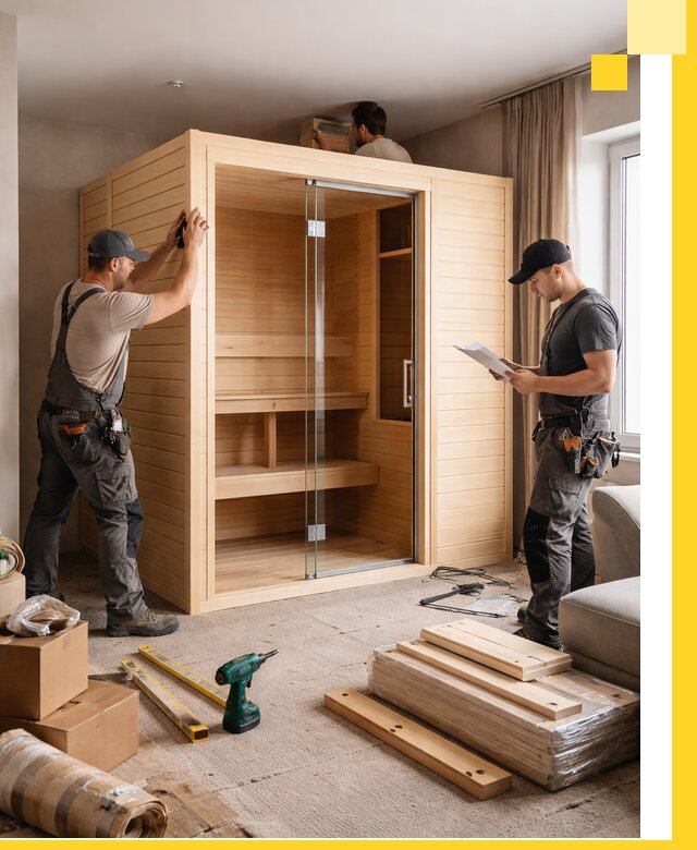 Установка и благоустройство саун в квартире в Дагестанских Огнях