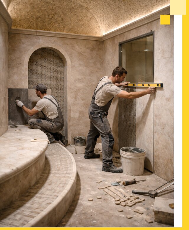 Проектирование и строительство саун с хамамом под ключ в Дагестанских Огнях