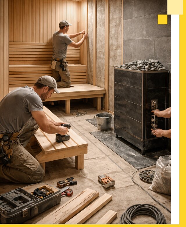 Дизайн и строительство интерьерных саун под ключ в Дагестанских Огнях