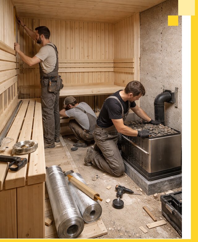 Индивидуальные сауны на заказ в Дагестанских Огнях под ключ, проект и монтаж