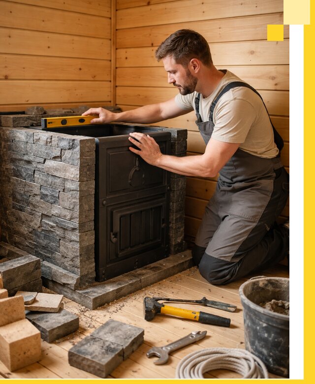 Производство и установка печей для саун под ключ в Дагестанских Огнях