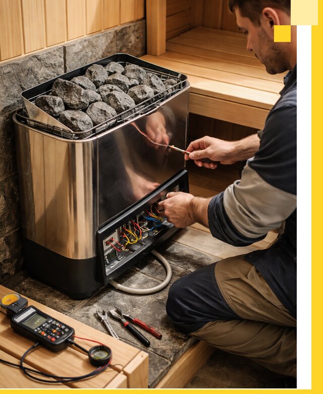 Продажа и установка электрокаменок для саун в Дагестанских Огнях