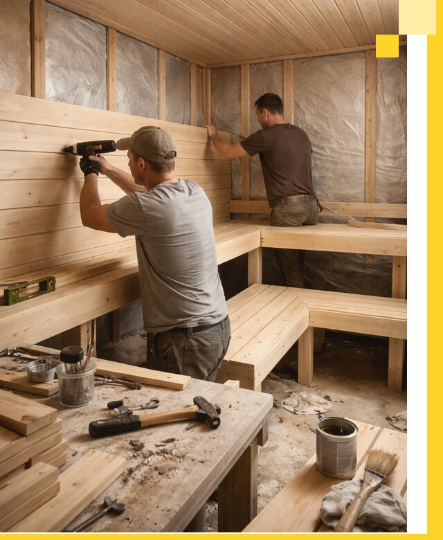 Профессиональная отделка бань и саун под ключ в Дагестанских Огнях