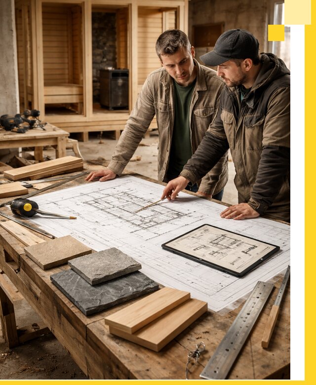 Проекты бань под ключ и планы строительства в Дагестанских Огнях