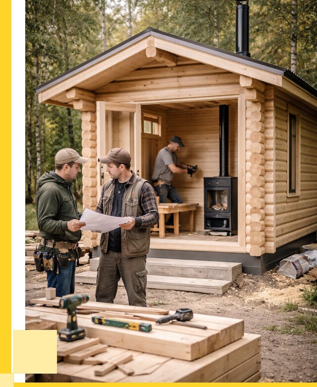 Монтаж бань под ключ в Дагестанских Огнях — от 206460 р. | ЭриданДгс