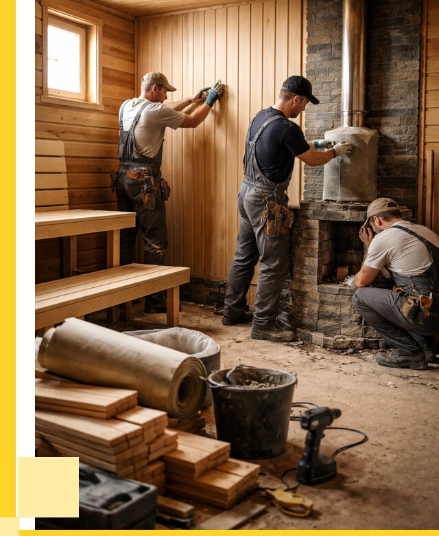 Ремонт бань под ключ в Дагестанских Огнях от 46454 р. | ЭриданДгс