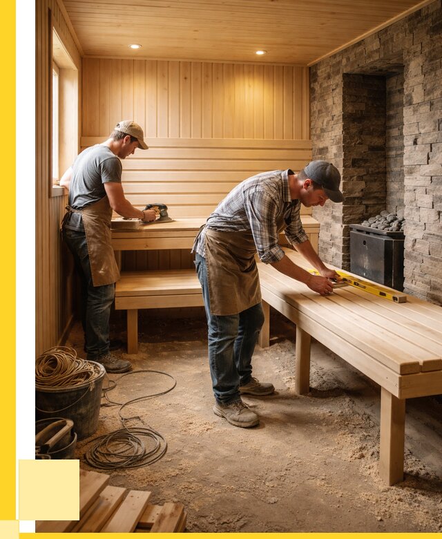 Отделка бани в Дагестанских Огнях: внутренняя отделка от 3097 р. | ЭриданДгс